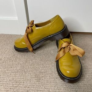 Mustard yellow shoes